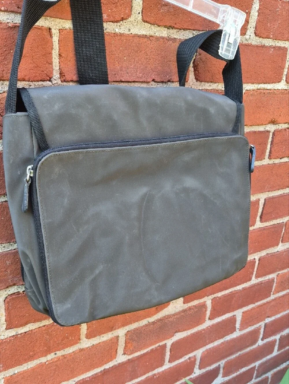 Brown Messenger Bag Nylon Shoulder Bag Reaction Kenneth Cole W Umbrella & Wallet